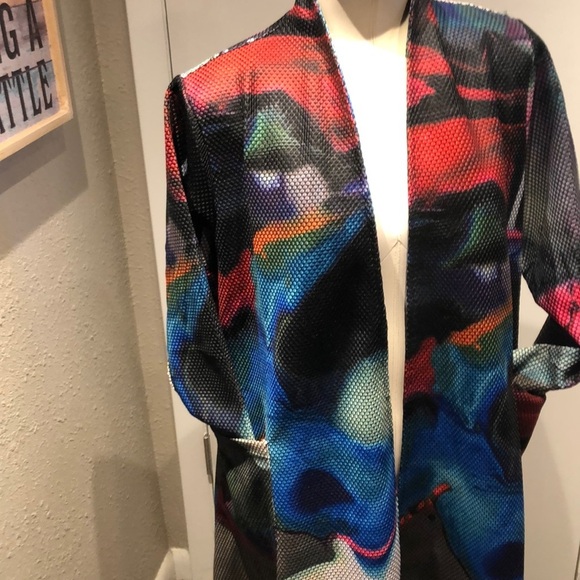 Radzoli Multicolor Abstract Jacket - Picture 11 of 12